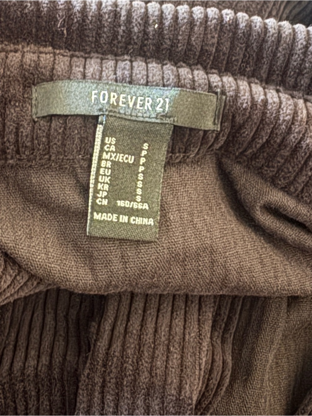 Forever 21 Black Ribbed Corduroy jacket